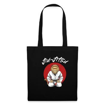 Jiu Jitsu Lion - Brasilianisches Jiu Jitsu MMA - Stoffbeutel - Schwarz - Vorne