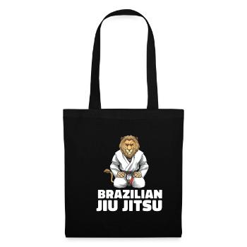 Jiu Jitsu Lion - Brasilianischer Jiu Jitsu Löwe - Stoffbeutel - Schwarz - Vorne