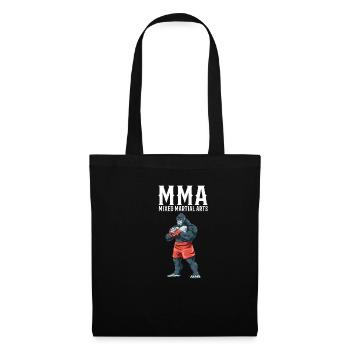 Gorilla MMA Kämpfer - Käfig Kämpfer - Stoffbeutel - Schwarz - Vorne