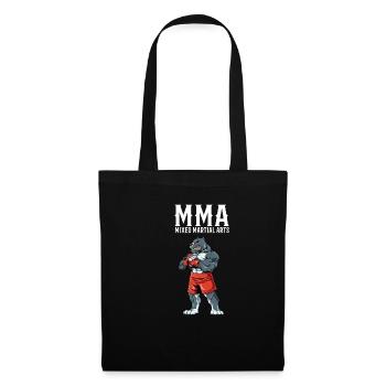 Pitbull MMA Gemischte Kampfsportarten Kämpfen - Stoffbeutel - Schwarz - Vorne