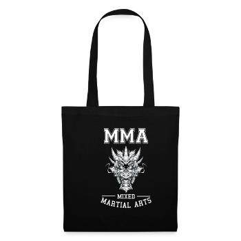 Mixed Martial Arts Dragon Head - MMA Fighter Free - Stoffbeutel - Schwarz - Vorne