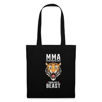 MMA Tiger - Cage Fighter Freies Kämpfen - Stoffbeutel - Schwarz - Vorne