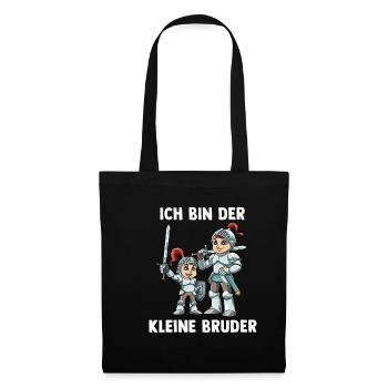 Ritter Kleiner Bruder - Ich bin der kleine Bruder - Stoffbeutel - Schwarz - Vorne
