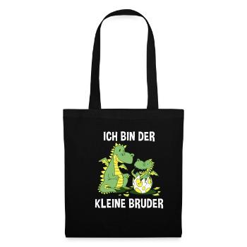 Drachen Kleiner Bruder - Ich bin der kleine Bruder - Stoffbeutel - Schwarz - Vorne