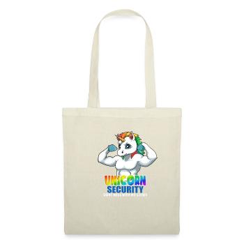 Einhorn Bruder Bodybuilding - Lustiger großer - Stoffbeutel - Natur - Vorne