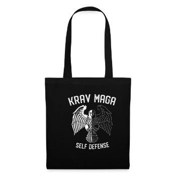 Krav Maga Selbstverteidigung Eagle - Israelische - Stoffbeutel - Schwarz - Vorne