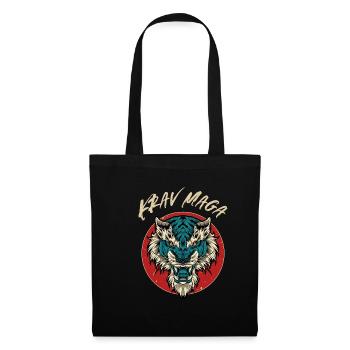 Krav Maga Lion - Israelische - Stoffbeutel - Schwarz - Vorne