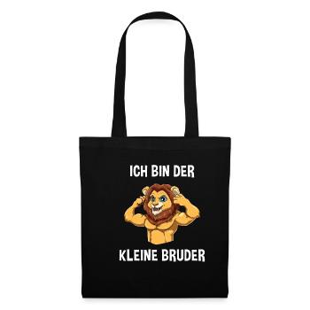 Starker Löwe Kleiner Bruder - Ich bin der kleine - Stoffbeutel - Schwarz - Vorne