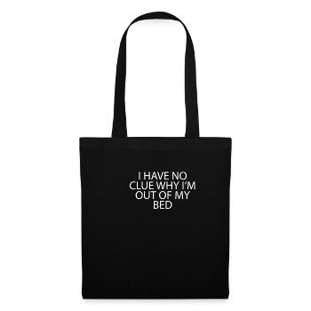 Aucune idée Hors de mon lit - Sac en tissu - noir - Devant