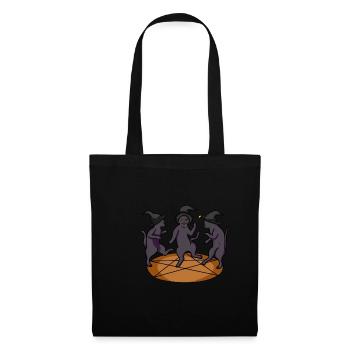 Cult Cat Dancing Chapeau magique Chapeau baguette - Sac en tissu - noir - Devant