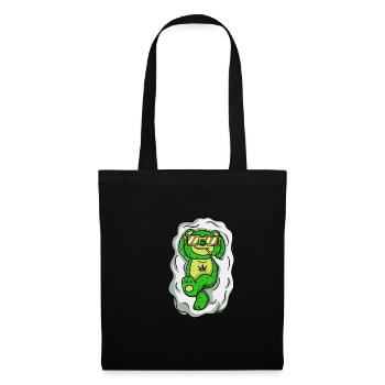 Grass Bear Sunglasses Green Cloud Chilling - Tote Bag - black - Front