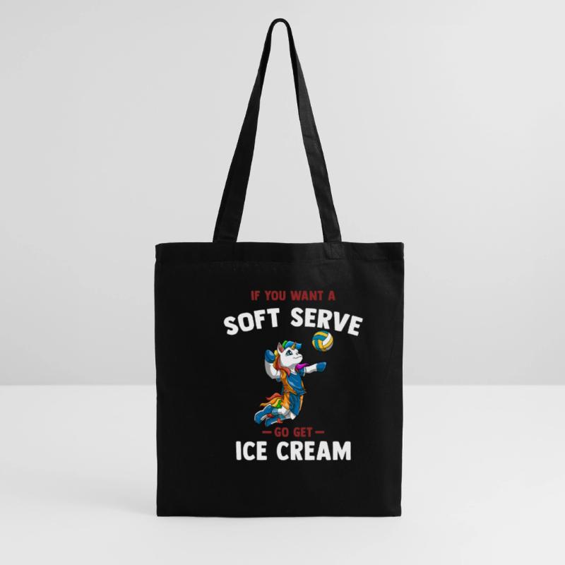 Wenn du ein Softeis willst, hol dir Eiscreme - Stoffbeutel