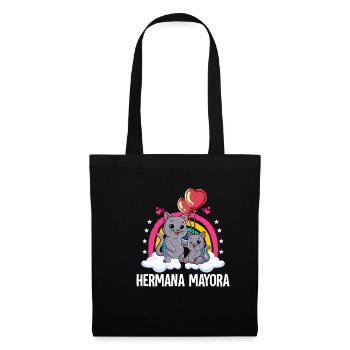 Big Sister Cat - Tote Bag - black - Front