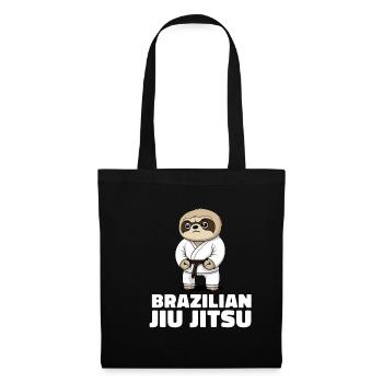 Faultier Brazilian Jiu Jitsu und Grappling - Stoffbeutel - Schwarz - Vorne