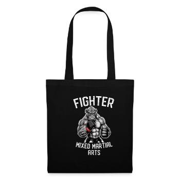 MMA Kämpfer - Käfigkämpfer Freier Kampf Gorilla - Stoffbeutel - Schwarz - Vorne