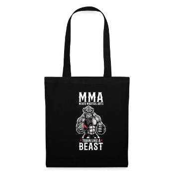 MMA Gorilla - Käfigkämpfer Freies Kämpfen - Stoffbeutel - Schwarz - Vorne