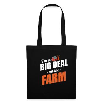 Je suis un gros problème à la ferme - Sac en tissu - noir - Devant