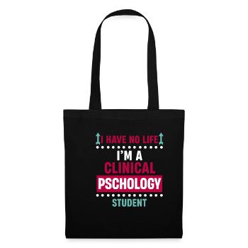 Je n’ai pas de vie, je suis un cerveau de - Sac en tissu - noir - Devant