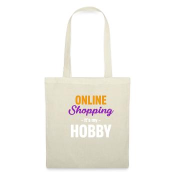 Les achats en ligne à domicile sont mon passe-temps - Sac en tissu - nature - Devant