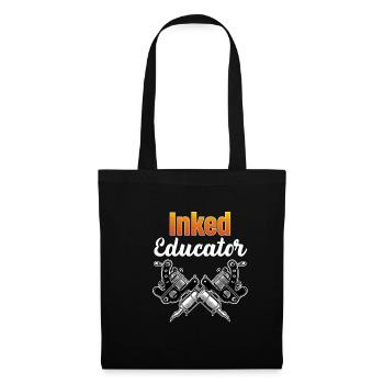 Éducateur tatoué Professeur tatoué Professeur - Sac en tissu - noir - Devant