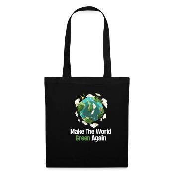 Make The World Great Again Schutz Klimawandel - Stoffbeutel - Schwarz - Vorne