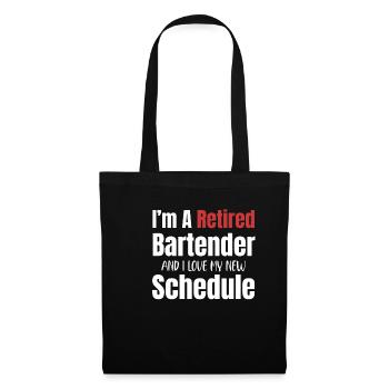 Je suis un barman à la retraite et j’adore - Sac en tissu - noir - Devant