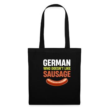Allemand qui n’aime pas la saucisse Bratwurst allemande - Sac en tissu - noir - Devant