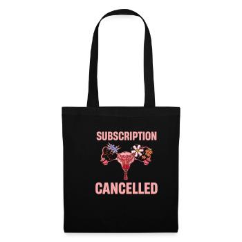 Subscription Cancelled Funny - Tote Bag - black - Front