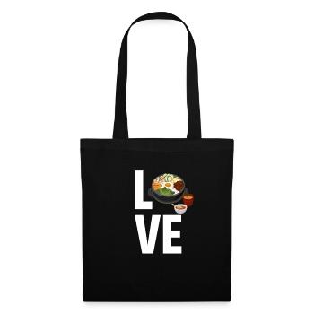 Love Bibimbap Lovers Maki Kawaii Samgyeopsal - Tote Bag - black - Front
