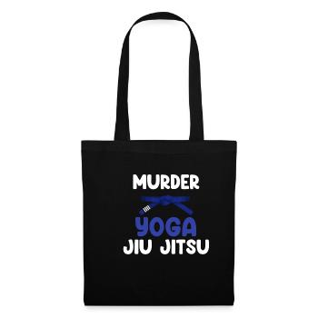 Mord Yoga Jiu Jitsu Karate Boxen Muay Thai - Stoffbeutel - Schwarz - Vorne