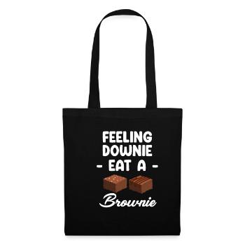 Feeling Downie mange un biscuit Brownies - Sac en tissu - noir - Devant