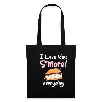 Ich Liebe Dich S'more Jeden Tag Glamping - Stoffbeutel - Schwarz - Vorne