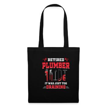 Fixed retired plumber, it was easy to - Tote Bag - black - Front