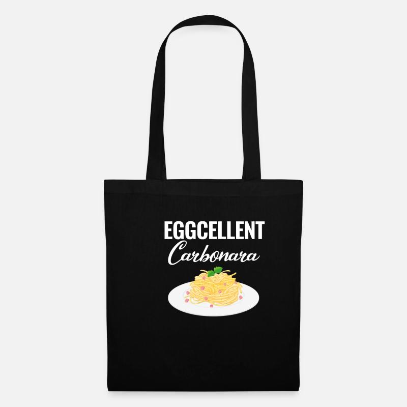 Eggcellent Carbonara Lover Italiano Makkaroni - Stoffbeutel - Schwarz