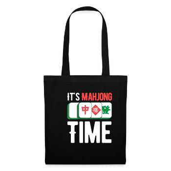 It's Mahjong Time Funny Gambling Bingo - Tote Bag - black - Front