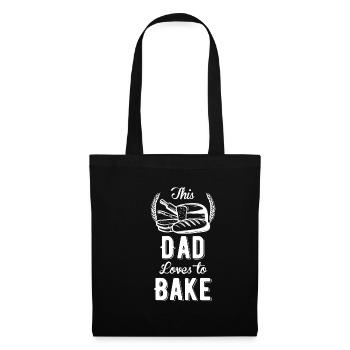 This Dad Loves To Make Baker Cookie Cupcake - Tote Bag - black - Front