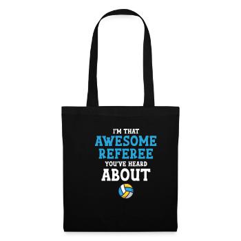 Je suis le grand arbitre d’où vous venez. - Sac en tissu - noir - Devant