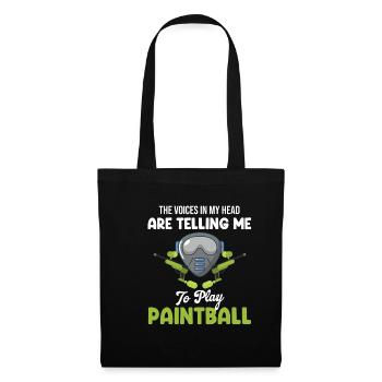 Les voix dans ma tête me disent que je suis - Sac en tissu - noir - Devant