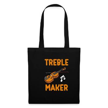 Treble Builder Violon Violon Musical - Sac en tissu - noir - Devant