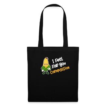 Je ressens avec toi la passion du maïs - Sac en tissu - noir - Devant