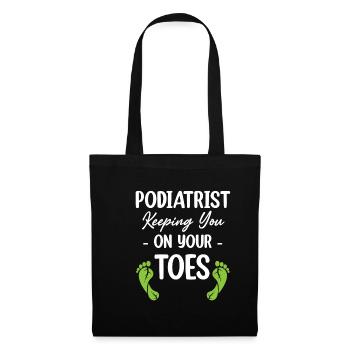 Podiatrist Keeping Their Feet Real Cute Pedicure - Tote Bag - black - Front