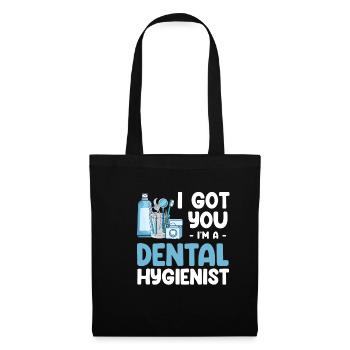 Ich Hab Dich, Ich Bin Ein Dentalhygieniker, - Stoffbeutel - Schwarz - Vorne