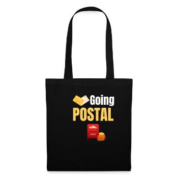 Going Post Lustiger Arbeiter Postbote Briefträger - Stoffbeutel - Schwarz - Vorne