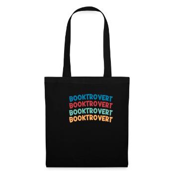 Bookverted Book Lover Bookworm - Tote Bag - black - Front