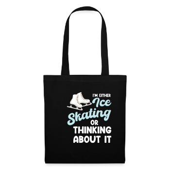 Either I skate or I think - Tote Bag - black - Front