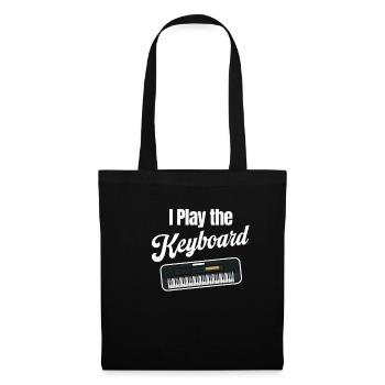 I play the keyboard waltz, keyboarder, - Tote Bag - black - Front