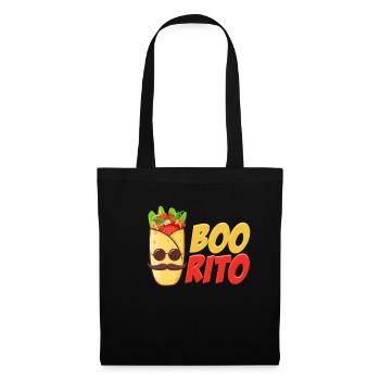 Boorito Burrito Wortspiele Mexikanische Margarita - Stoffbeutel - Schwarz - Vorne