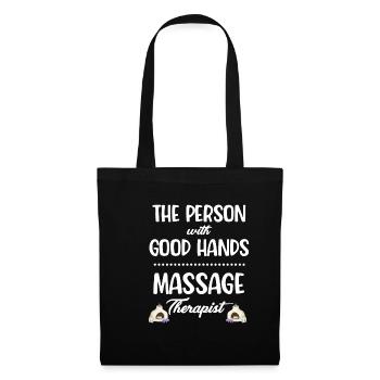 The Person with the Good Hands Massage Therapist - Tote Bag - black - Front