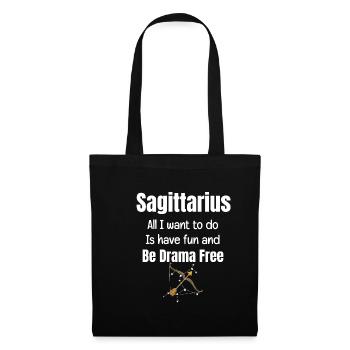 Sagittarius I just want to have fun and be free from - Tote Bag - black - Front