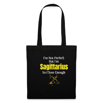 Je ne suis pas parfait, mais je suis Sagittaire - Sac en tissu - noir - Devant
